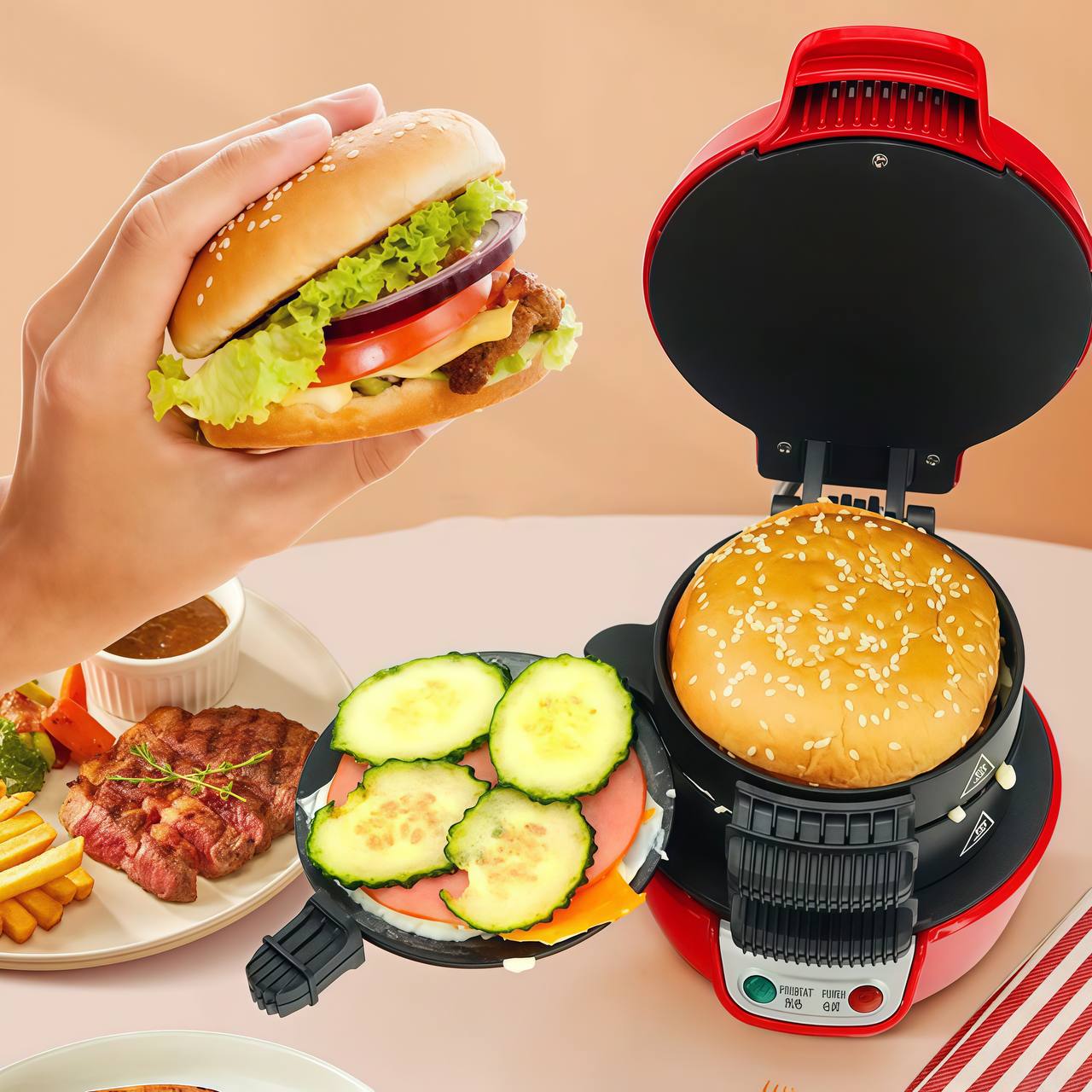 Home multi-function Light Meal Hamburger Machine