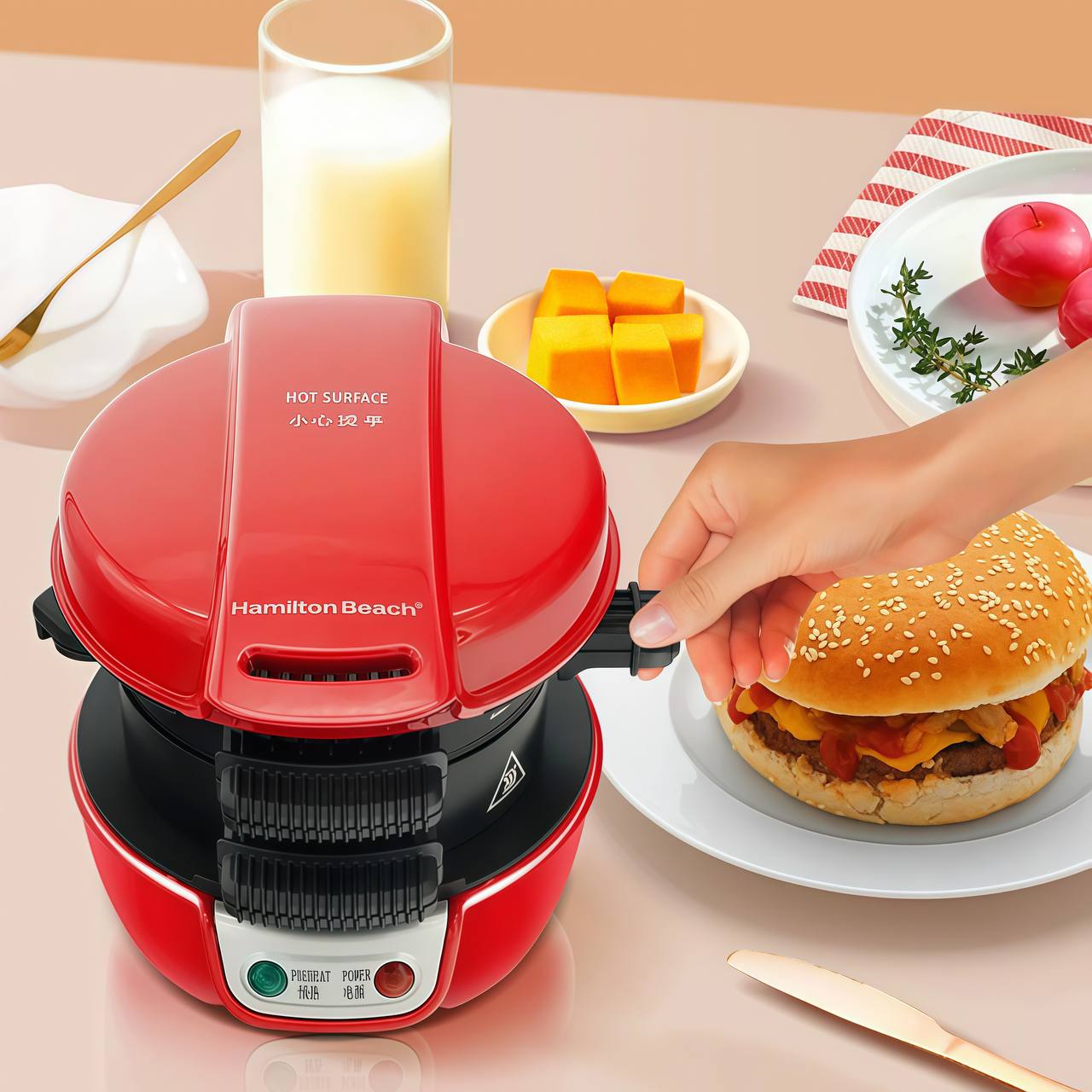 Home multi-function Light Meal Hamburger Machine