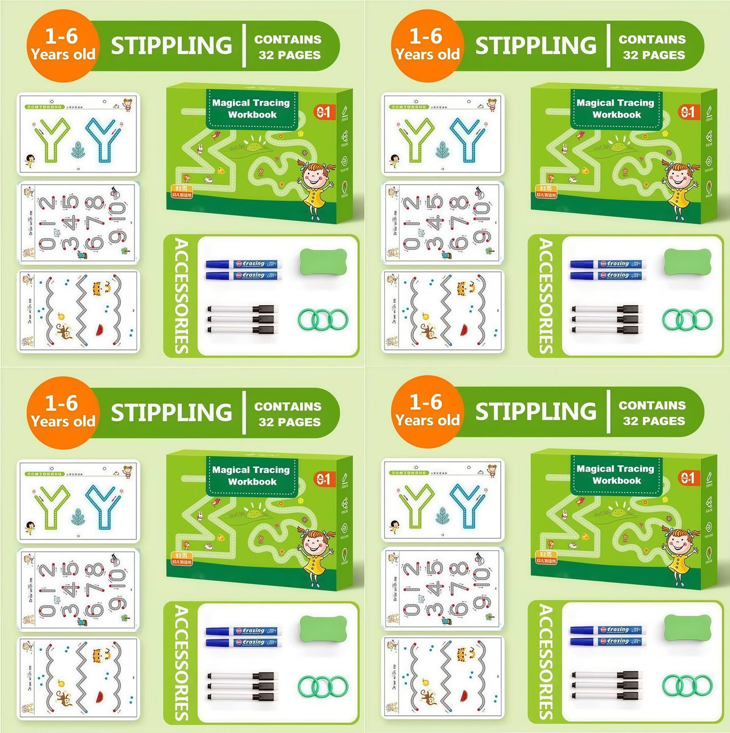 Magical Tracing Workbook Set
