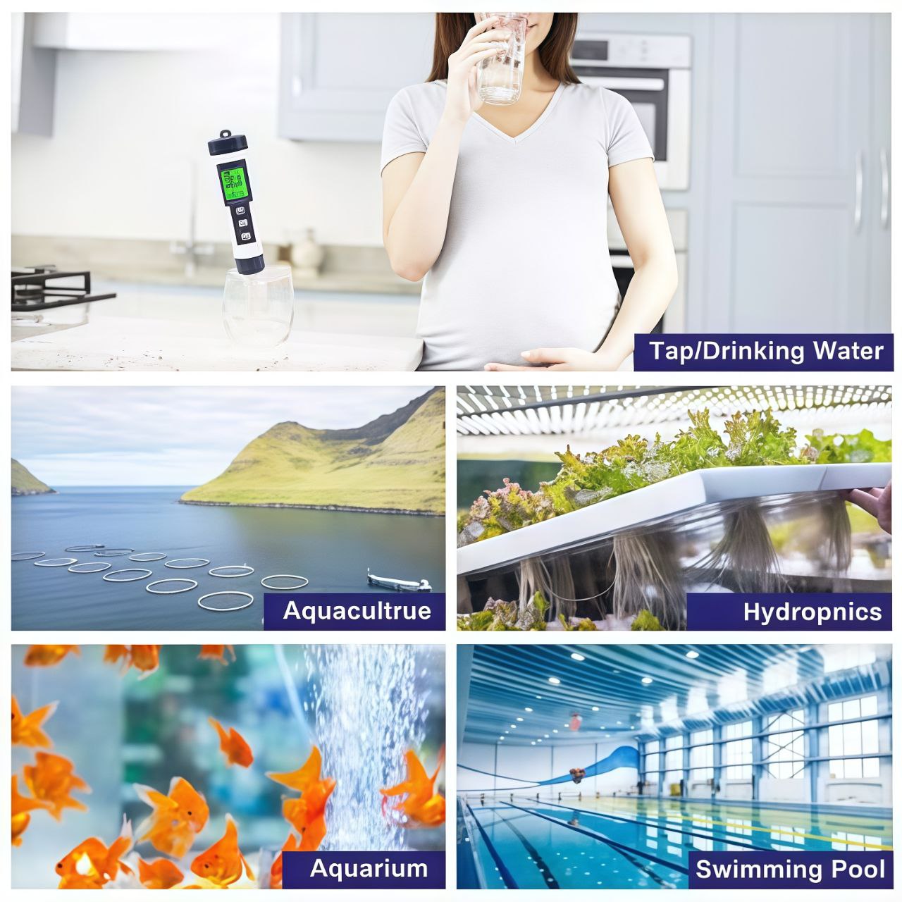 7-in-1 Digital Pool Salt & pH Tester