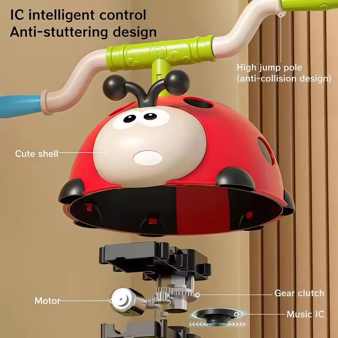 Ladybug 2-in-1 Jumping Toss Toy