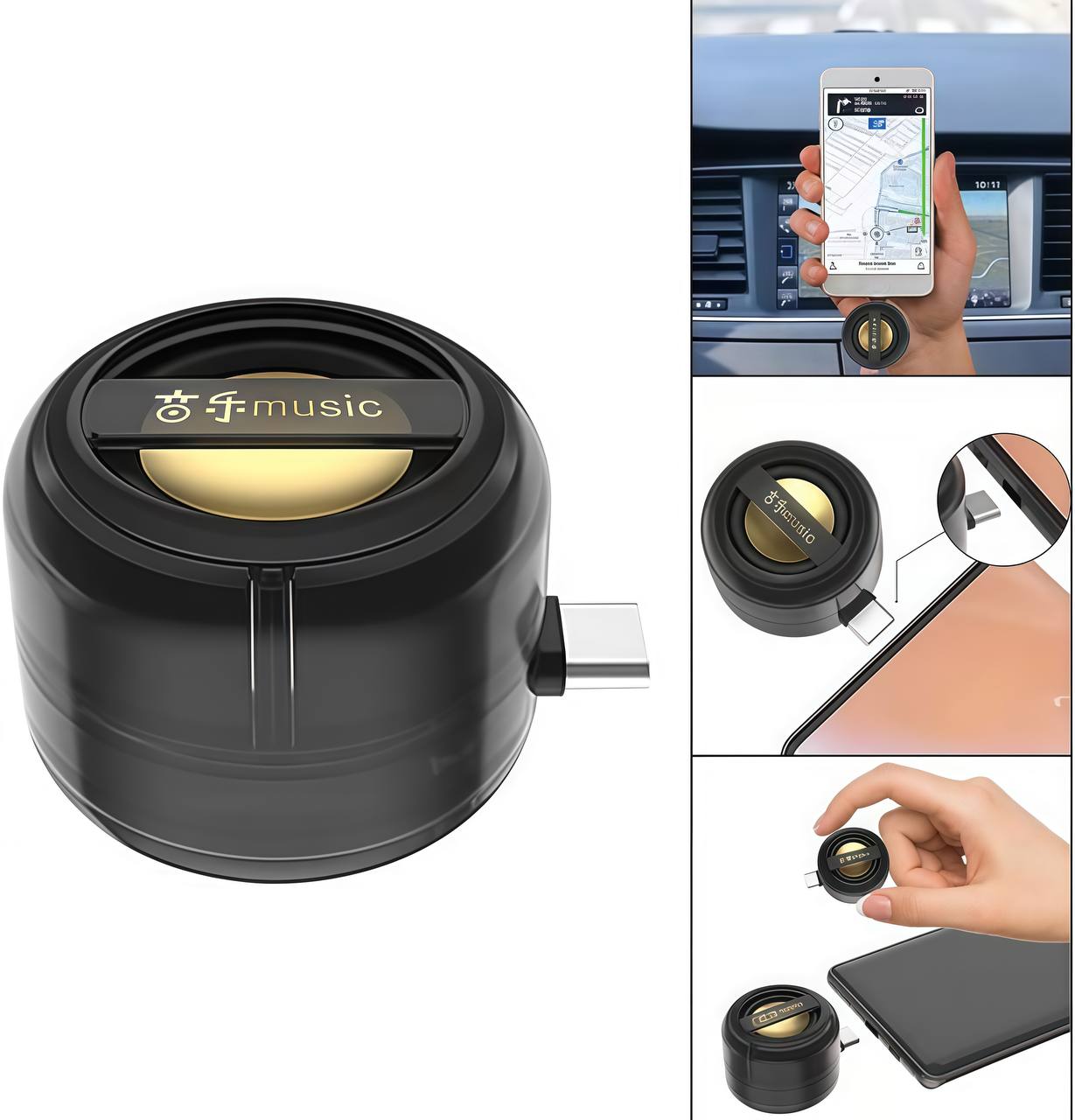 Portable 5X Speaker Amplifier – Plug & Play for Music/Calls