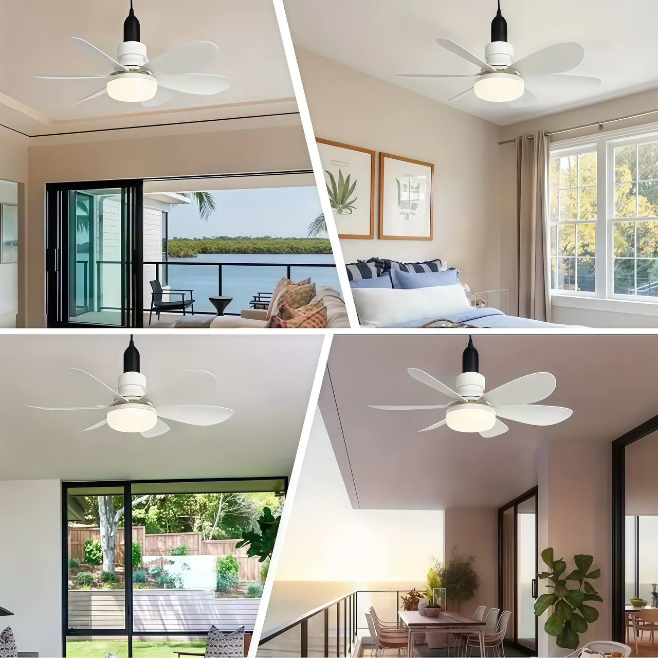 2-IN-1 PORTABLE CEILING FAN & LIGHT With Remote Control