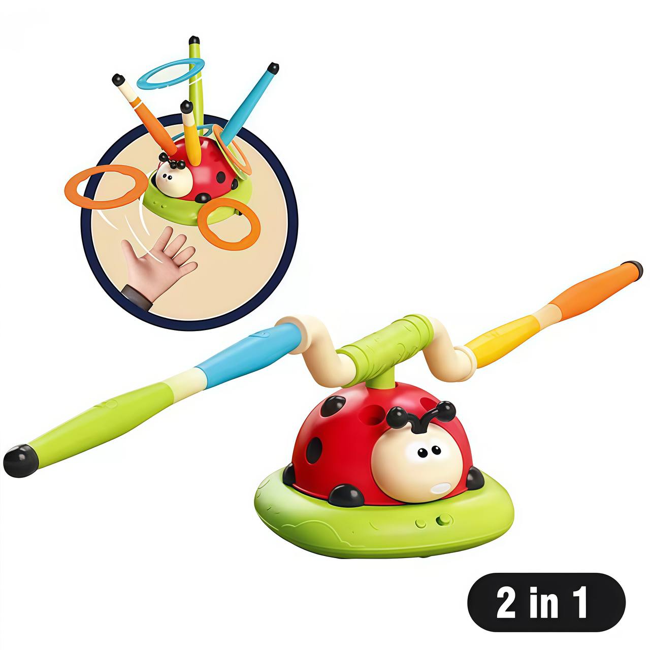 Ladybug 2-in-1 Jumping Toss Toy