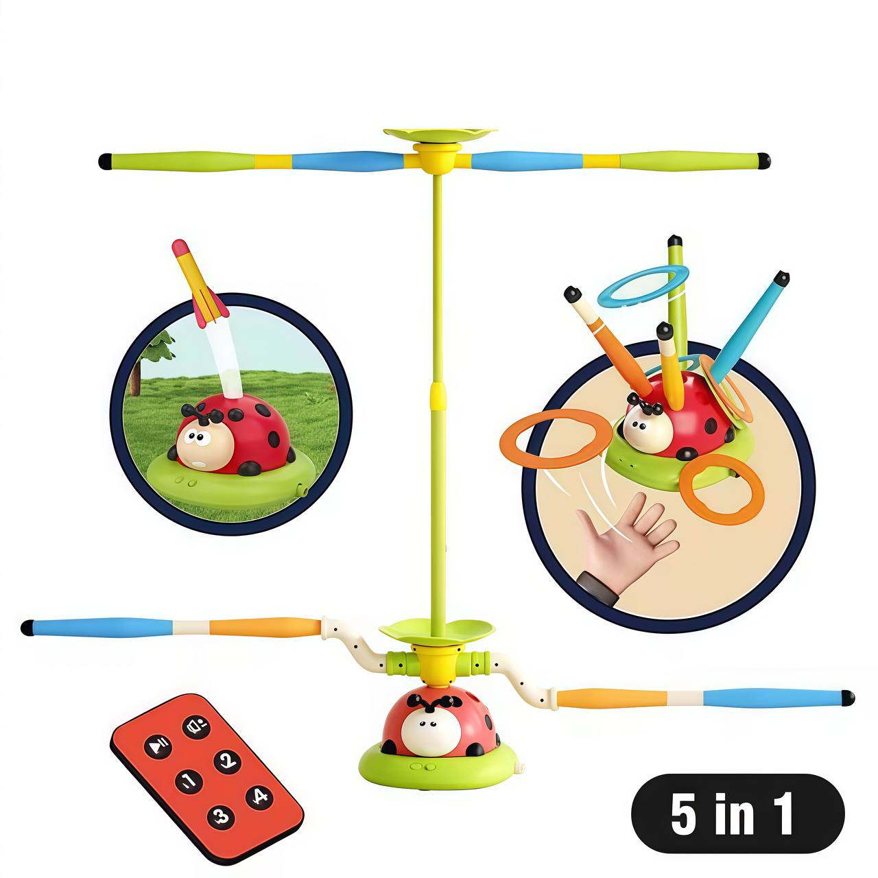 Ladybug 2-in-1 Jumping Toss Toy
