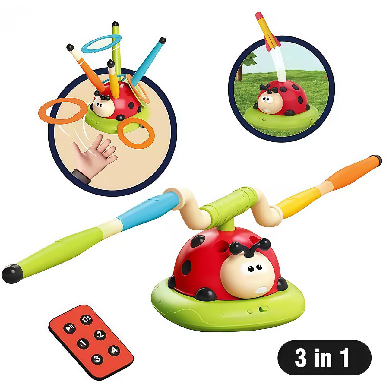 Ladybug 2-in-1 Jumping Toss Toy