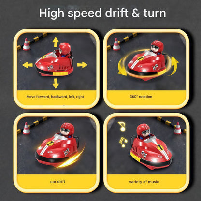 2-Player Remote Control Bumper Cars with Ejecting Drivers