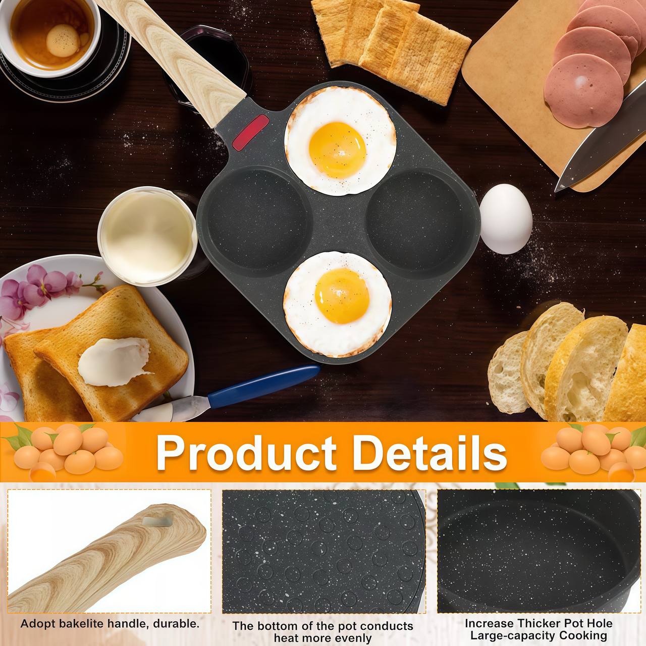 4 Egg Frying Pan