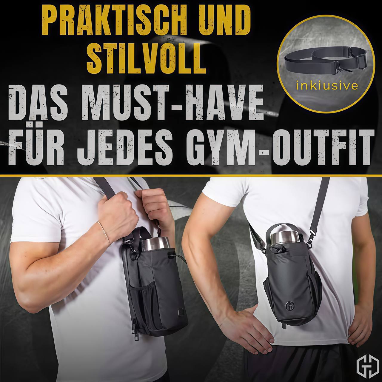 Fitness portable bag with magnet