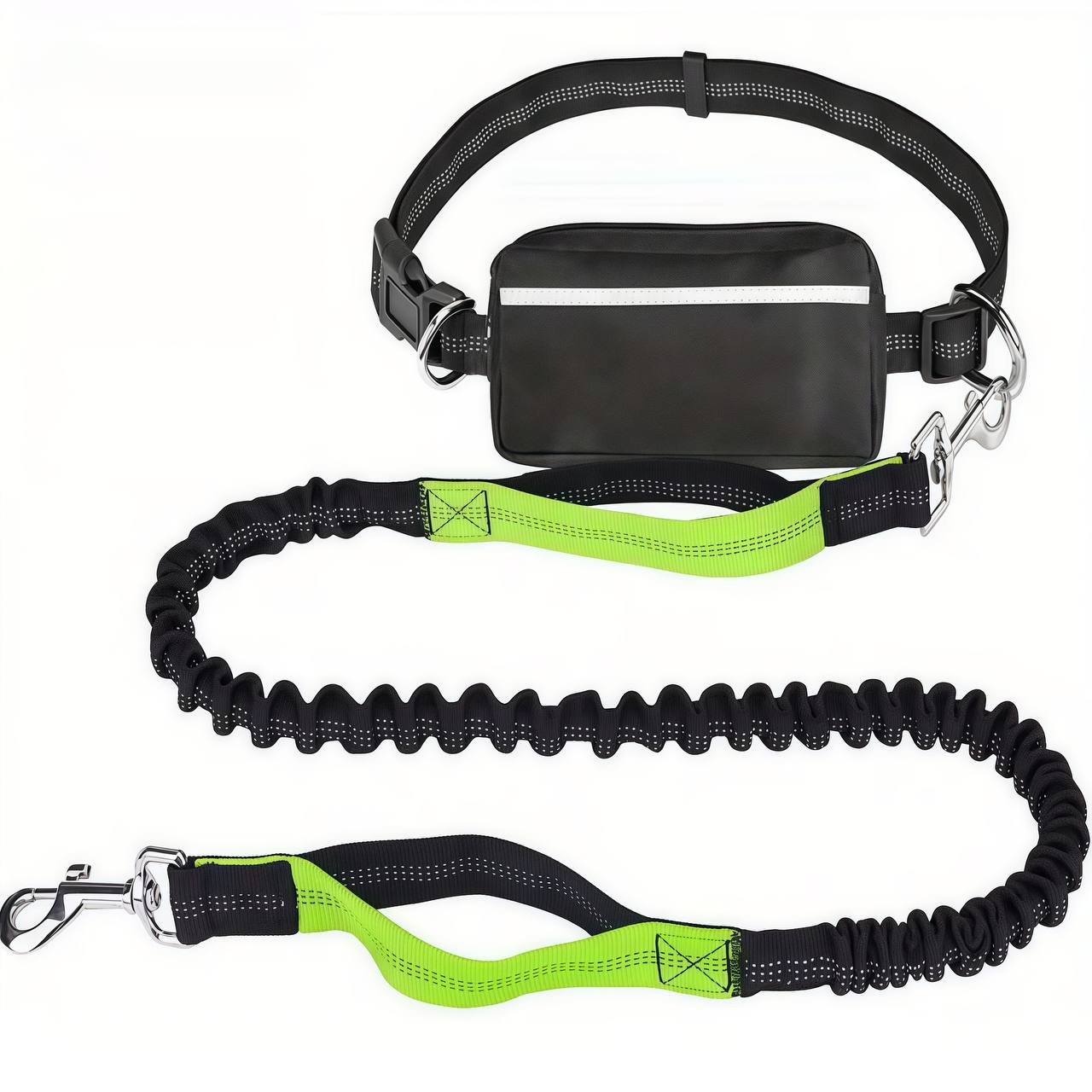 Hands Free Dog Leash with Zipper Pouch