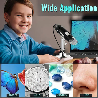 Digital HD Microscope 50x-1600x Magnification (PC & Phone Connectable)