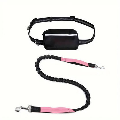 Hands Free Dog Leash with Zipper Pouch