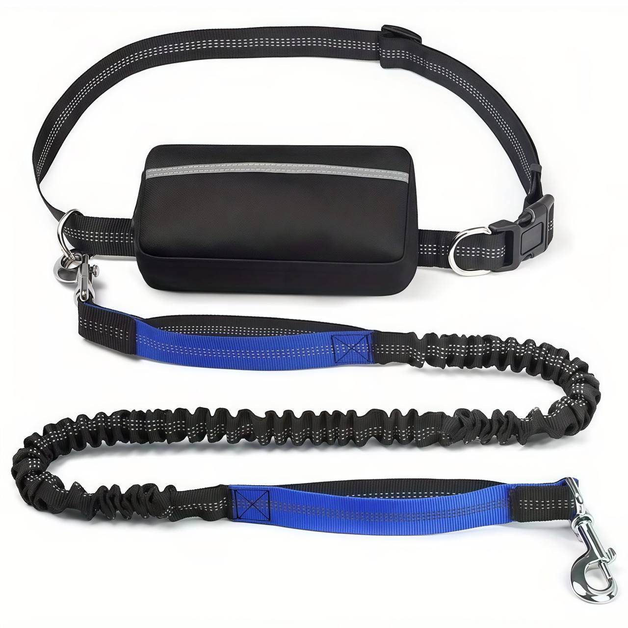 Hands Free Dog Leash with Zipper Pouch
