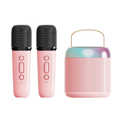 Mini Karaoke Machine with Wireless Microphones