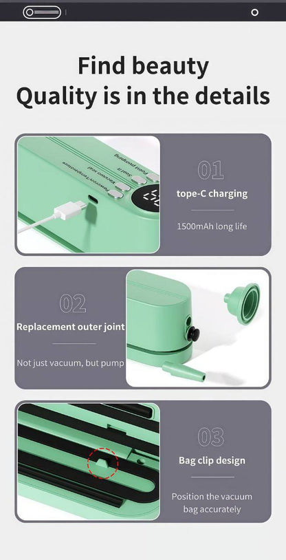 Mini Wireless Vacuum Sealer