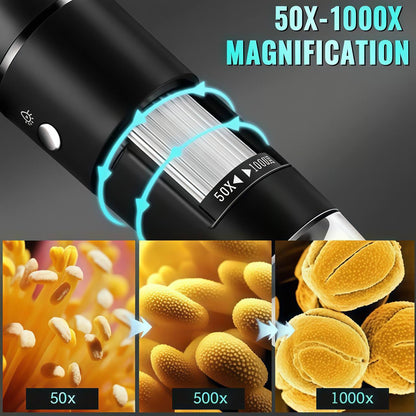 Digital HD Microscope 50x-1600x Magnification (PC & Phone Connectable)