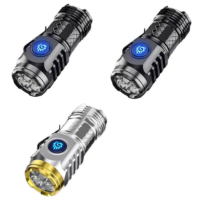 Three-eyed Monster Mini Flash Super Power Flashlight