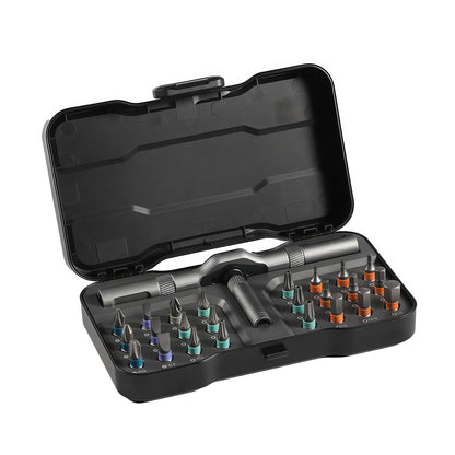 RS2 40-in-1 Ratchet Screwdriver Set 45-Tooth Precision 180° Universal Ratchet Head Suitable For Home Improvement And Craft Projects Repair Set