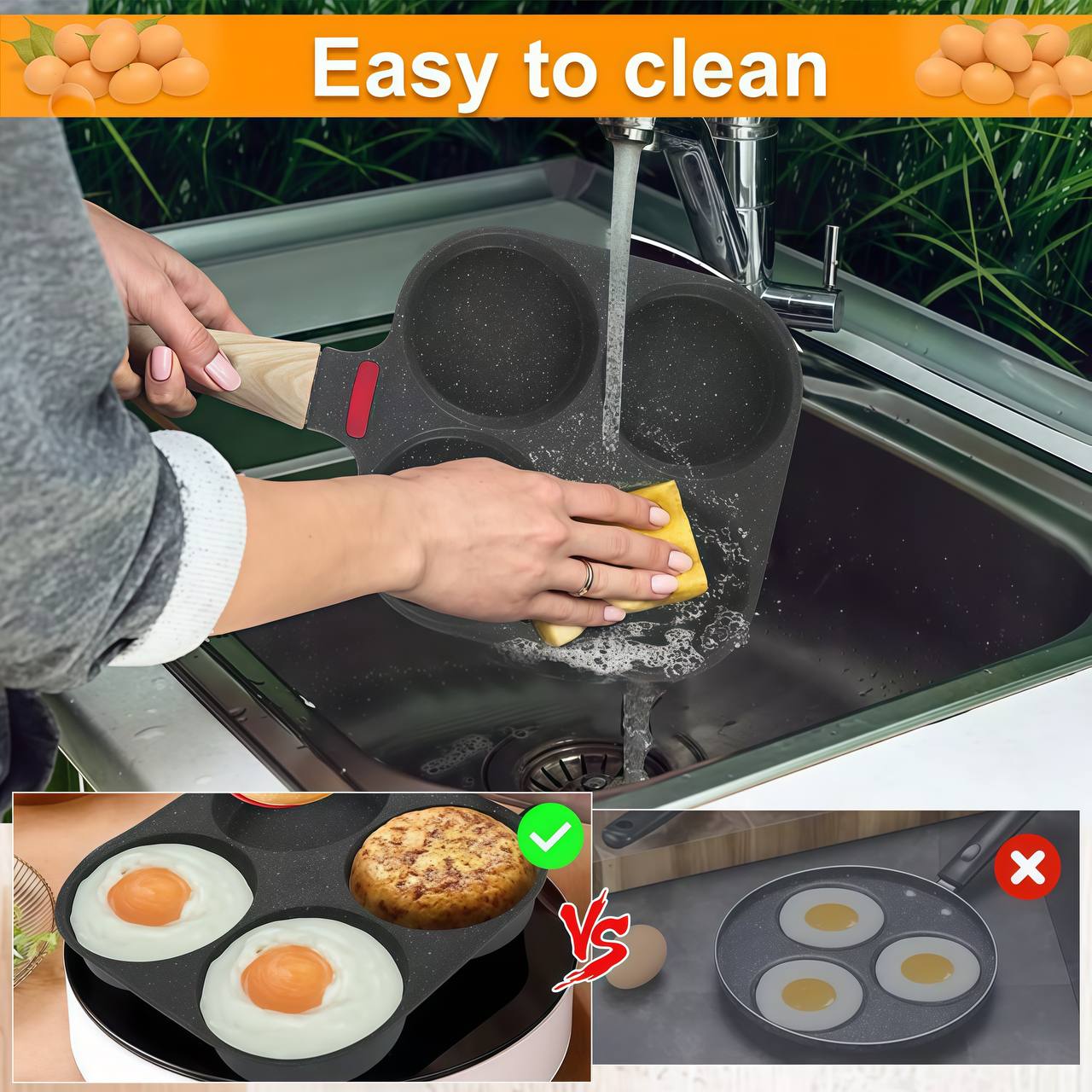 4 Egg Frying Pan