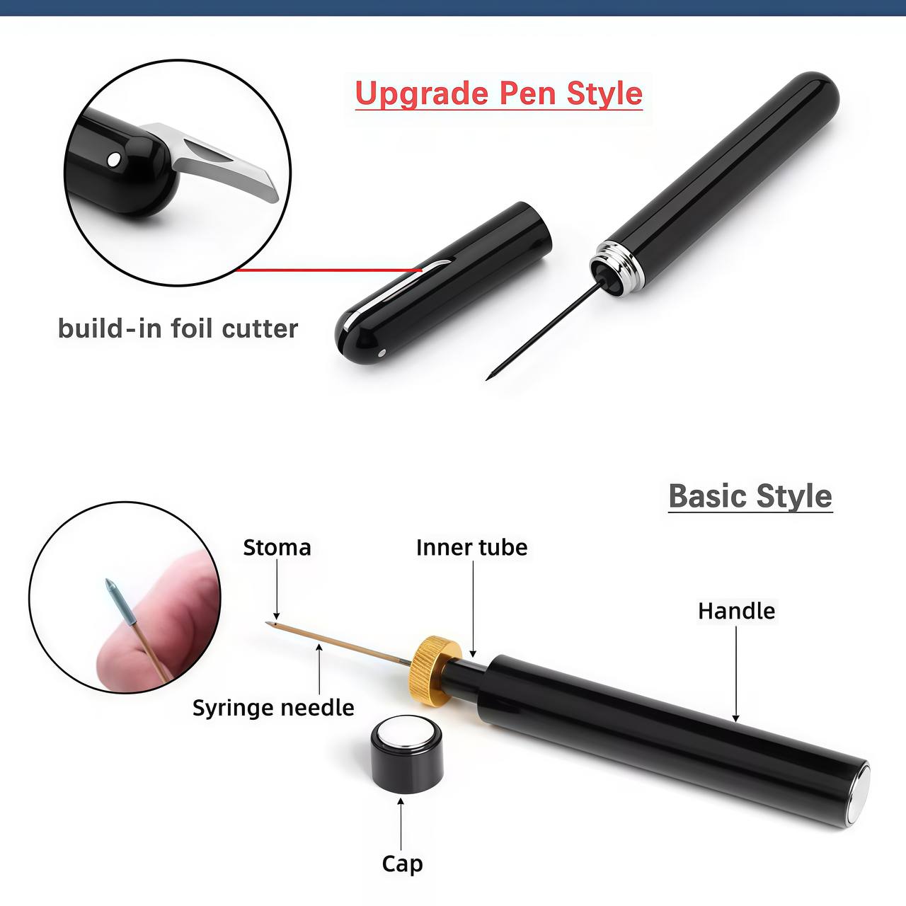 Step-by-step guide showing how to use air pump wine opener