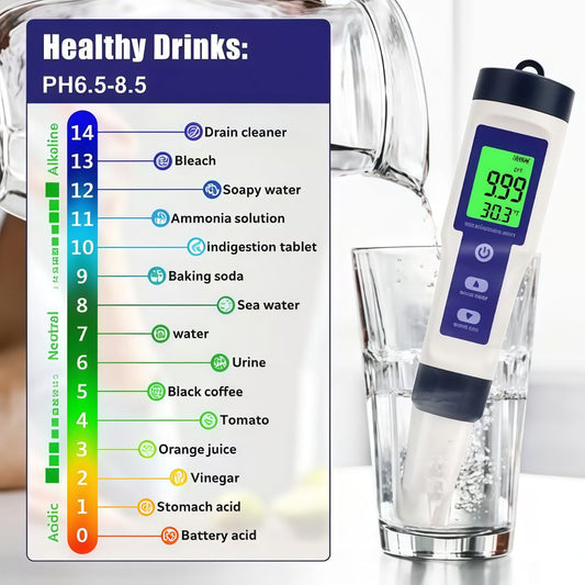 7-in-1 Digital Pool Salt & pH Tester