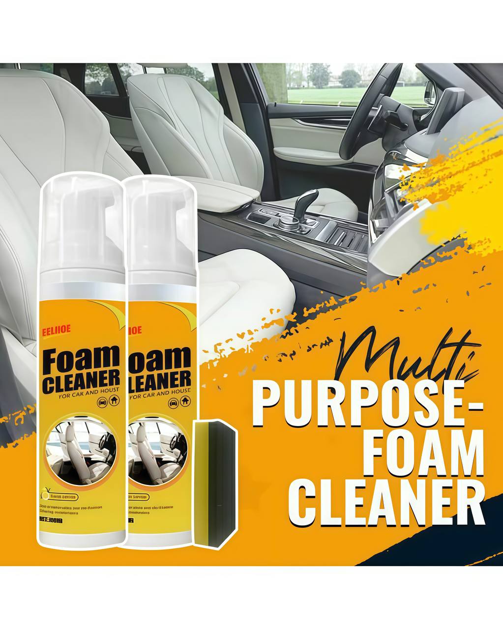 Home Cleaning Foam Cleaner Spray Multi-purpose Anti-aging Cleaner Tools for Car Interiors or Home Appliance