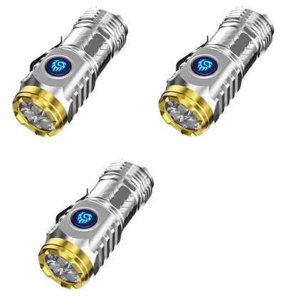Three-eyed Monster Mini Flash Super Power Flashlight