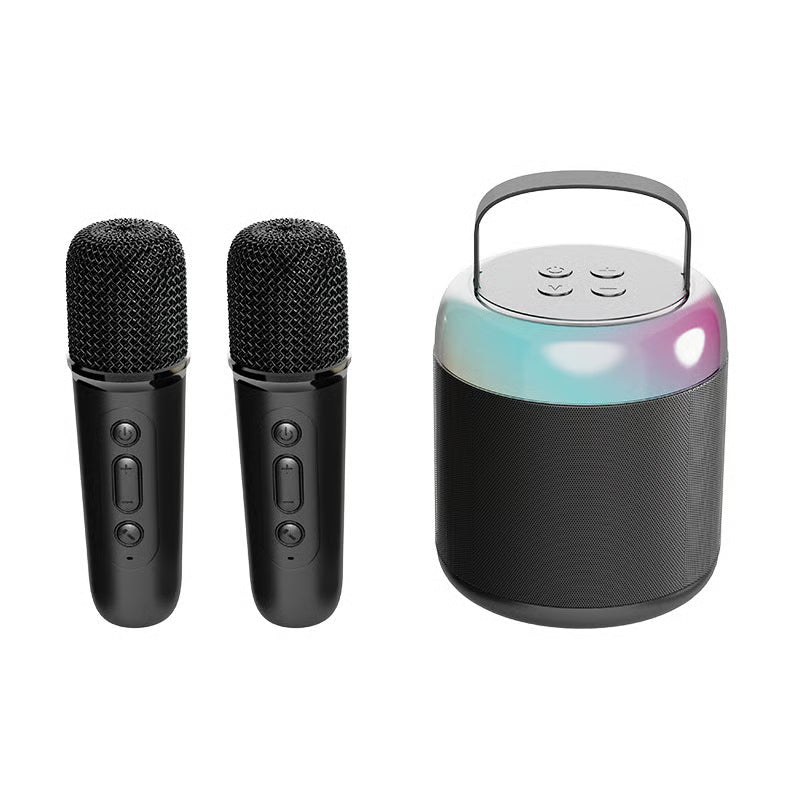 Mini Karaoke Machine with Wireless Microphones