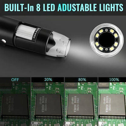Digital HD Microscope 50x-1600x Magnification (PC & Phone Connectable)