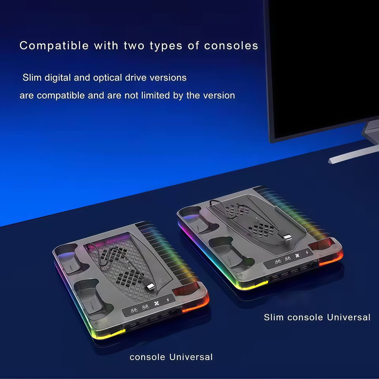 Multifunctional Cooling Stand Set for PS5