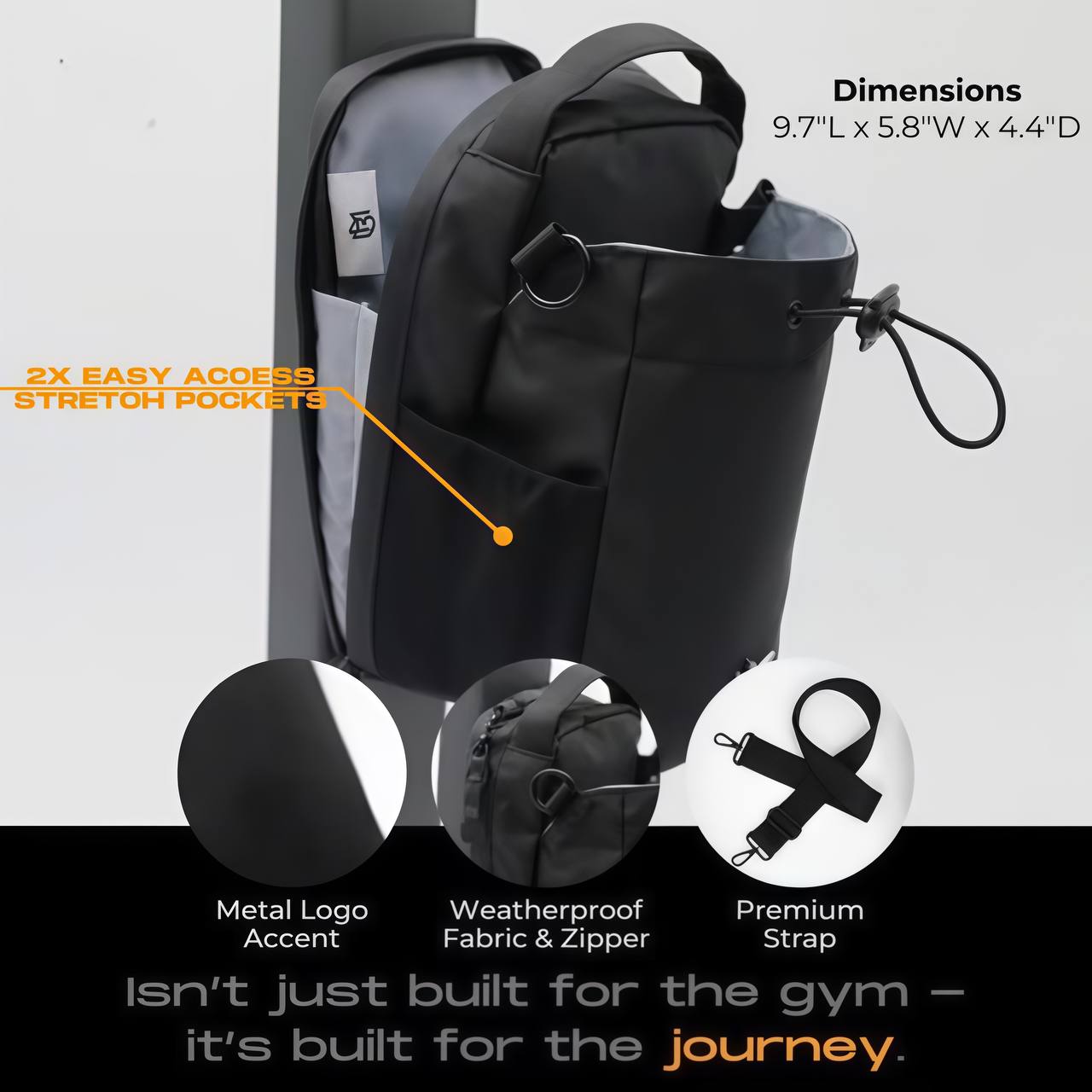 Fitness portable bag with magnet