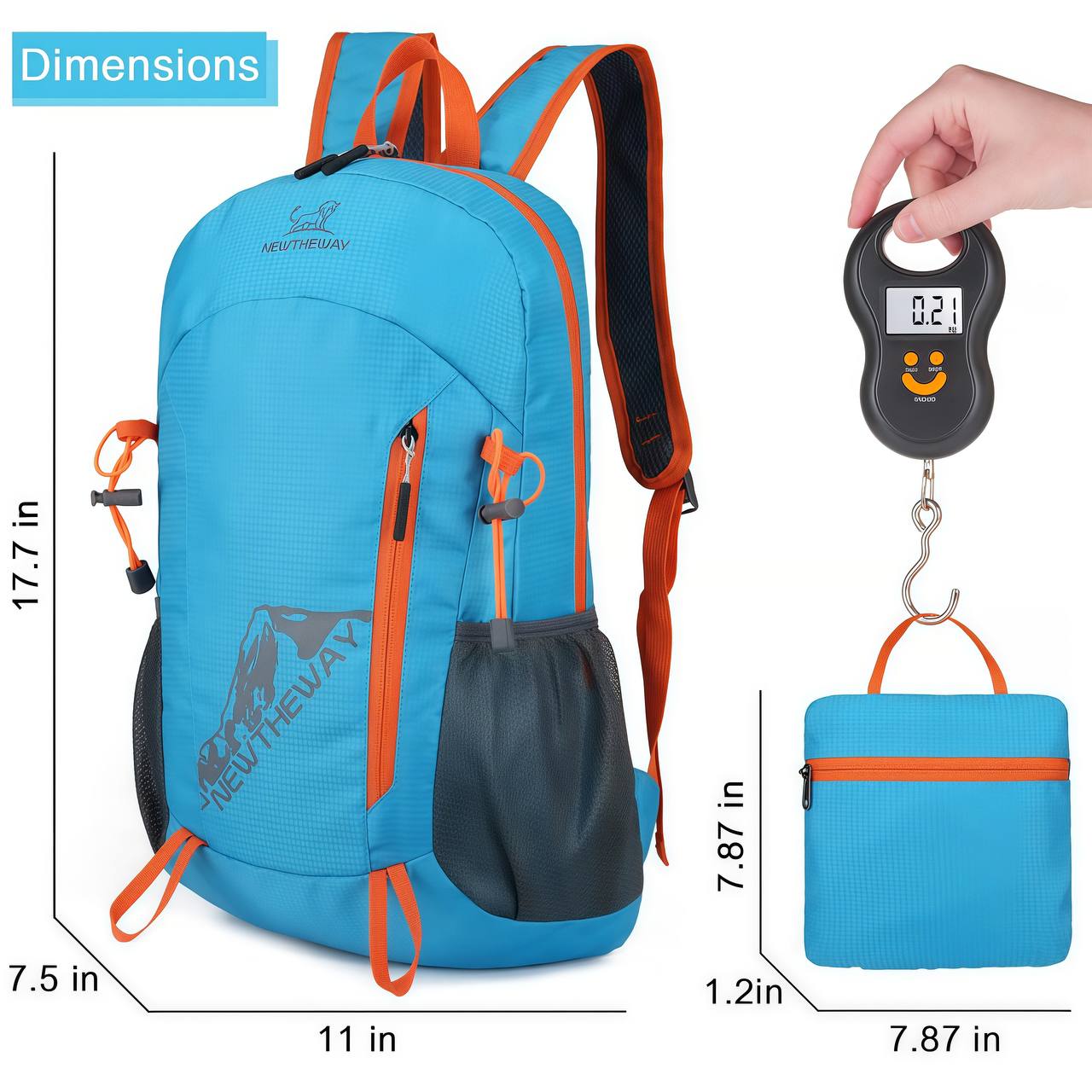 20L Lightweight Hiking Backpack Foldable