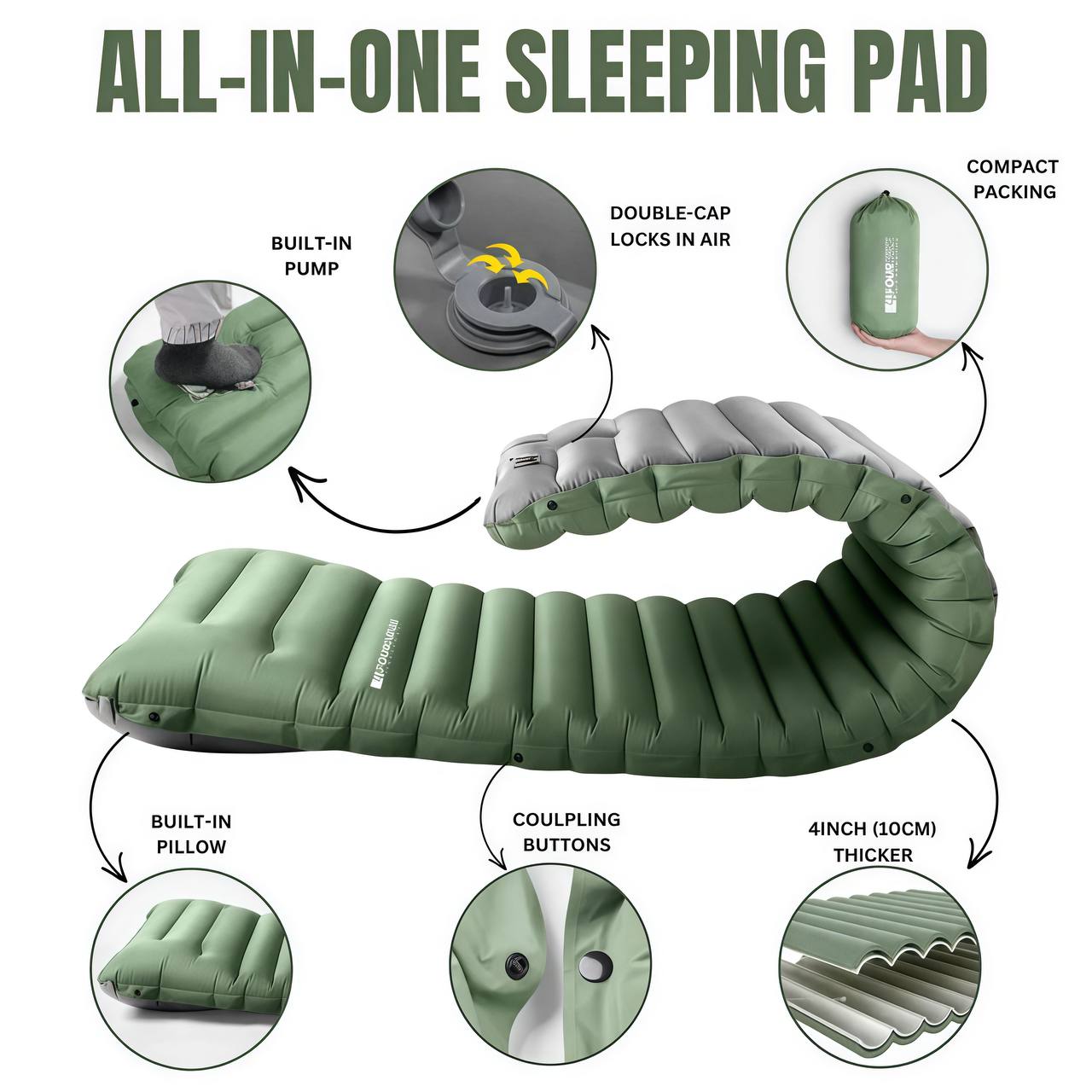GreenCloud Air Sleeping Pad: Ultimate Comfort for Every Adventure