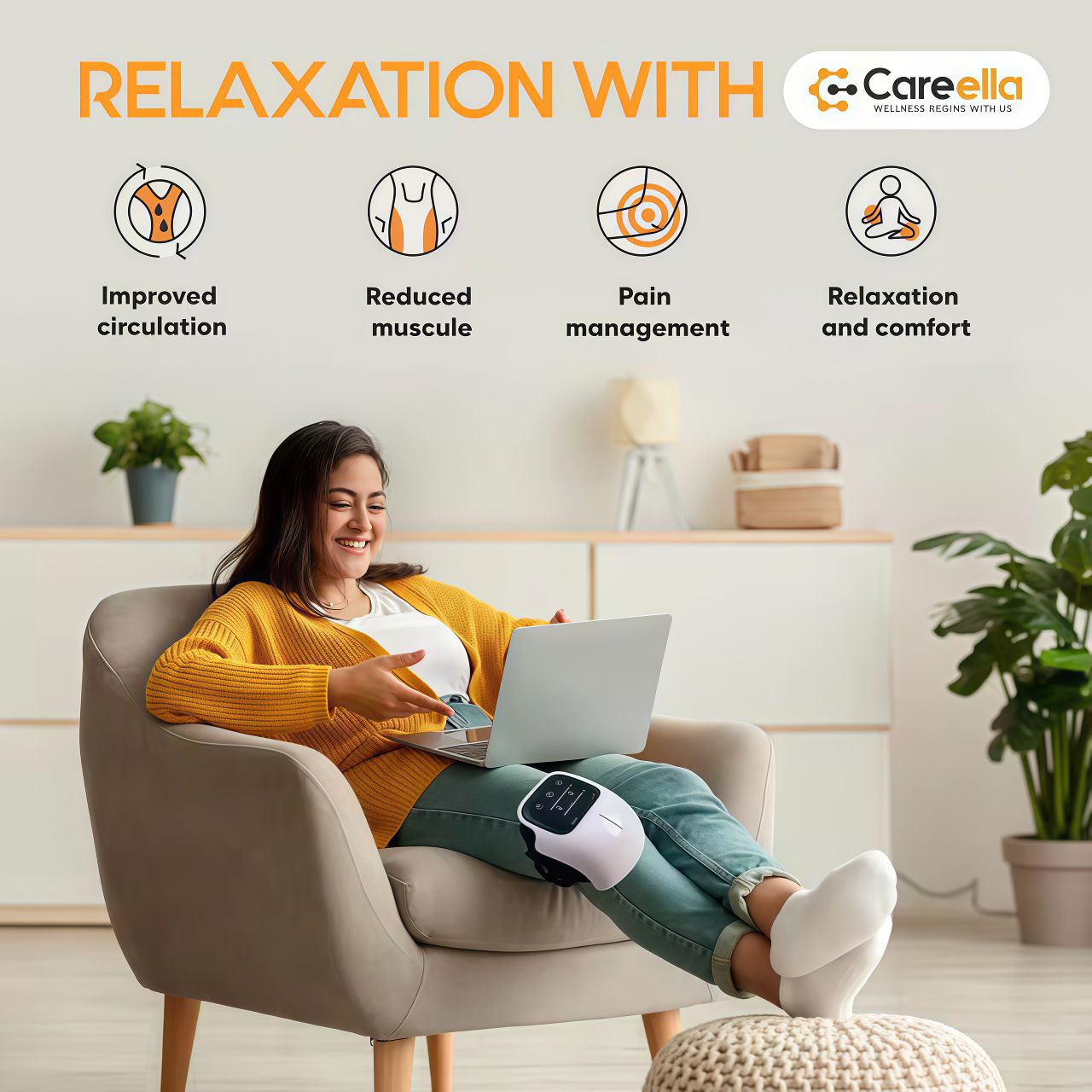Knee massager Electric heating Joint