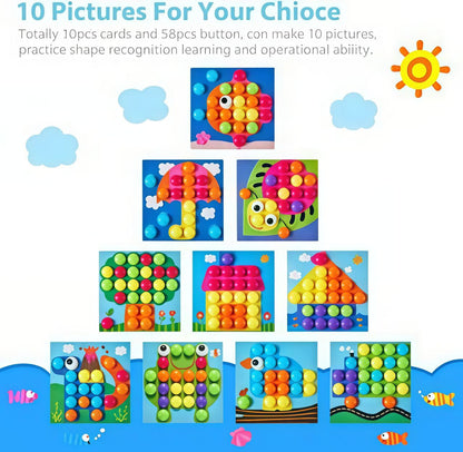 Button Art Toys for Toddlers
