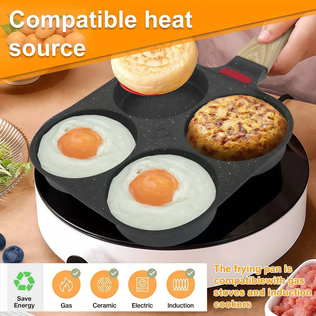 4 Egg Frying Pan