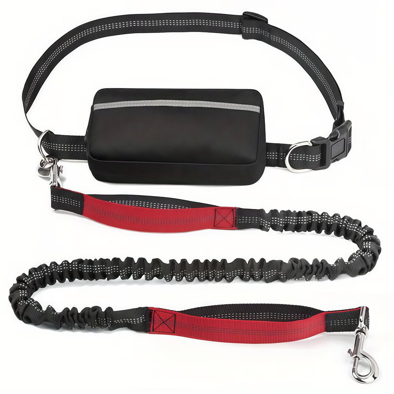 Hands Free Dog Leash with Zipper Pouch