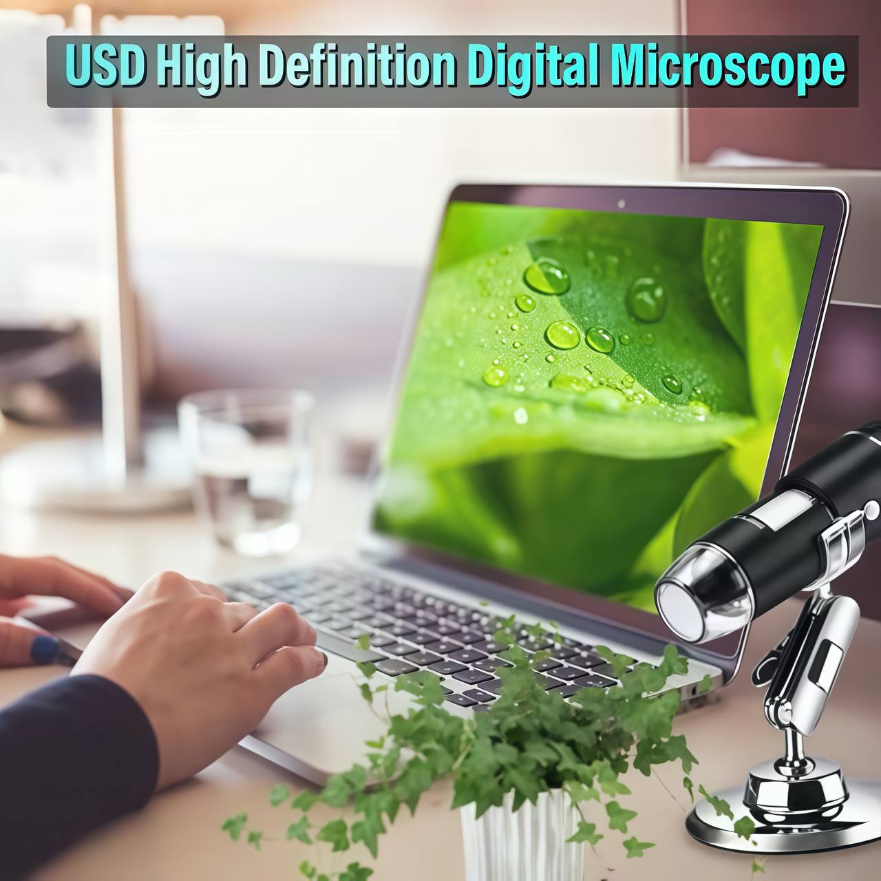Digital HD Microscope 50x-1600x Magnification (PC & Phone Connectable)