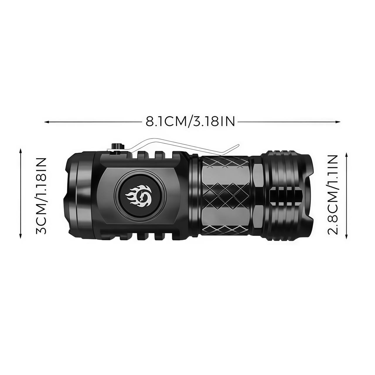 🔥LAST DAY PROMOTION 49% OFF 🔥 - Three-eyed Monster Mini Flash Super Power Flashlight