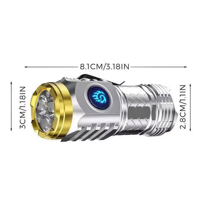 Three-eyed Monster Mini Flash Super Power Flashlight