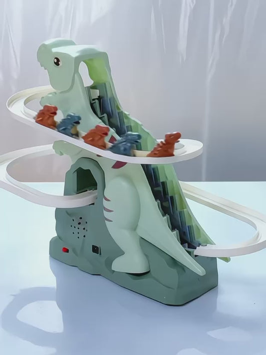 Dinosaur Climbing Slide Music Toy – 3 Dinosaurs, Electric Puzzle Gift